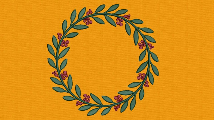 Floral Wedding Frame