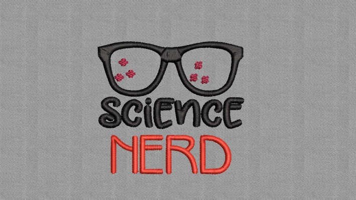 Science Nerd Embroidery Designs