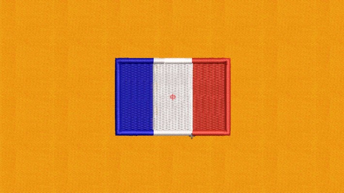 France Flag Embroidery Designs