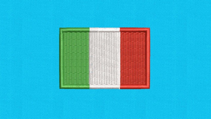 Italy Flag Embroidery Designs