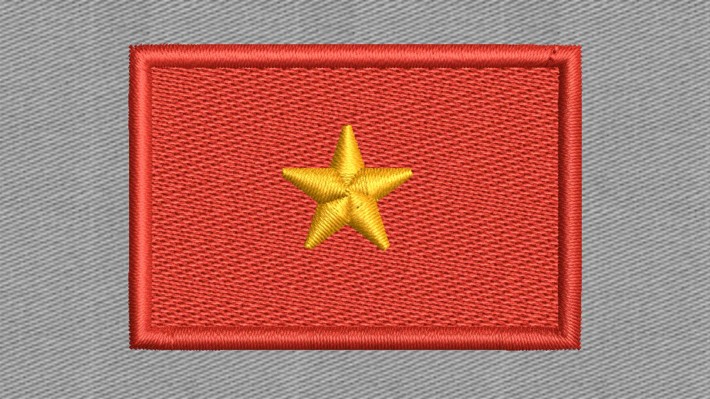 Vietnam Flag Embroidery Designs