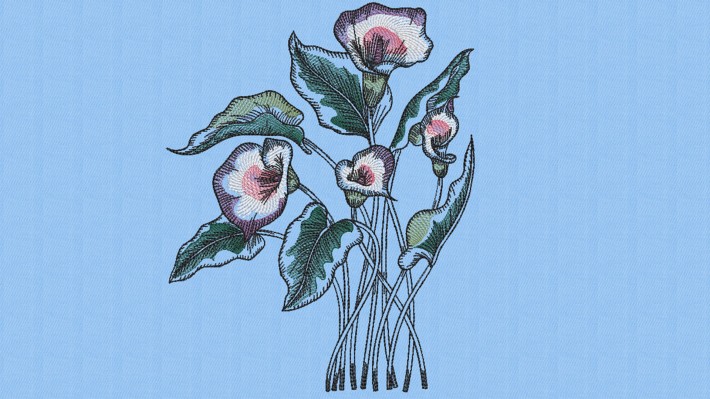 Calla Lily 001 Embroidery Designs
