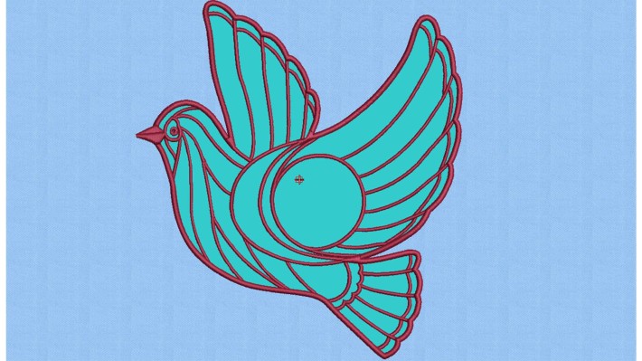 Single Dove Applique