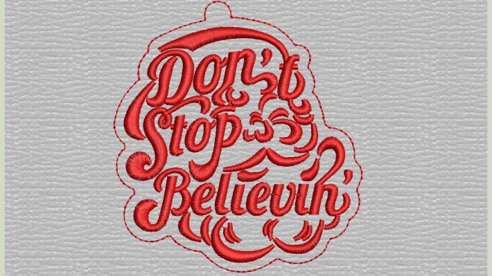 Don't Stop Believing Santa