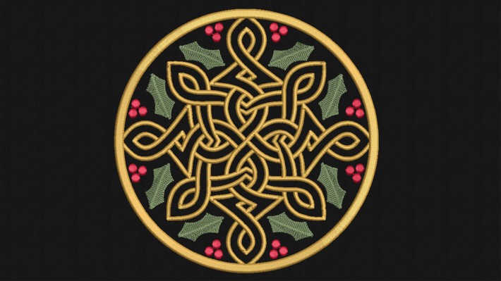 Christmas Mandala Embroidery Designs