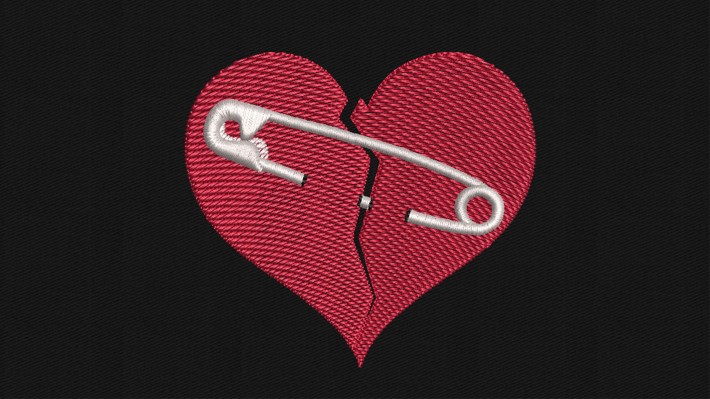 Needle Heart Embroidery Designs
