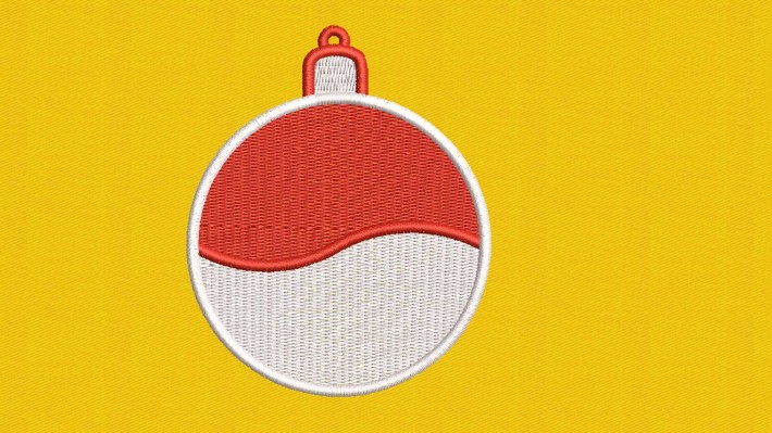 Christmas Ball Indonesian Flag