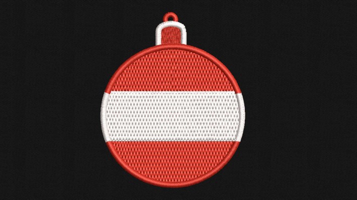 Christmas Ball Austria Flag