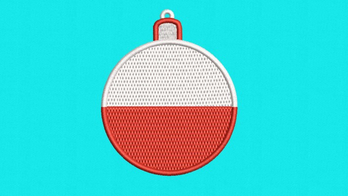 Christmas Ball Poland Flag